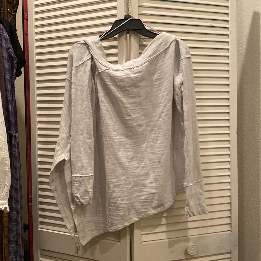 We The Free Olive Green Off-Shoulder Sweater - Picture 13 of 16